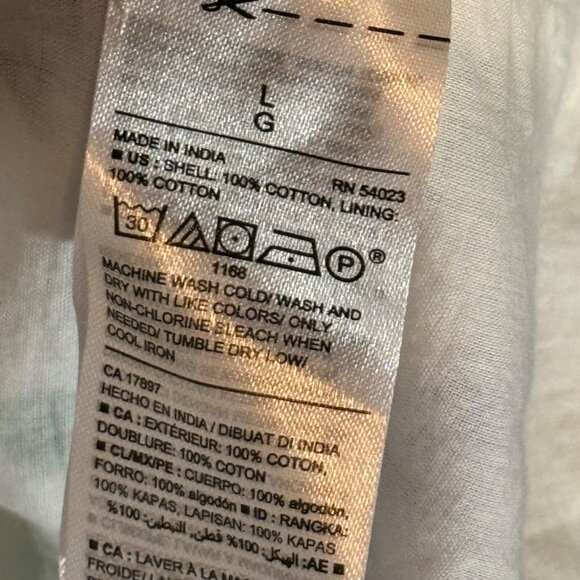 Old Navy Women's Floral Off-Shoulder Blouse Size L 100% Cotton Made In India - Picture 3 of 12